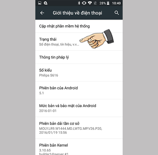 V&agrave;o trạng th&aacute;i